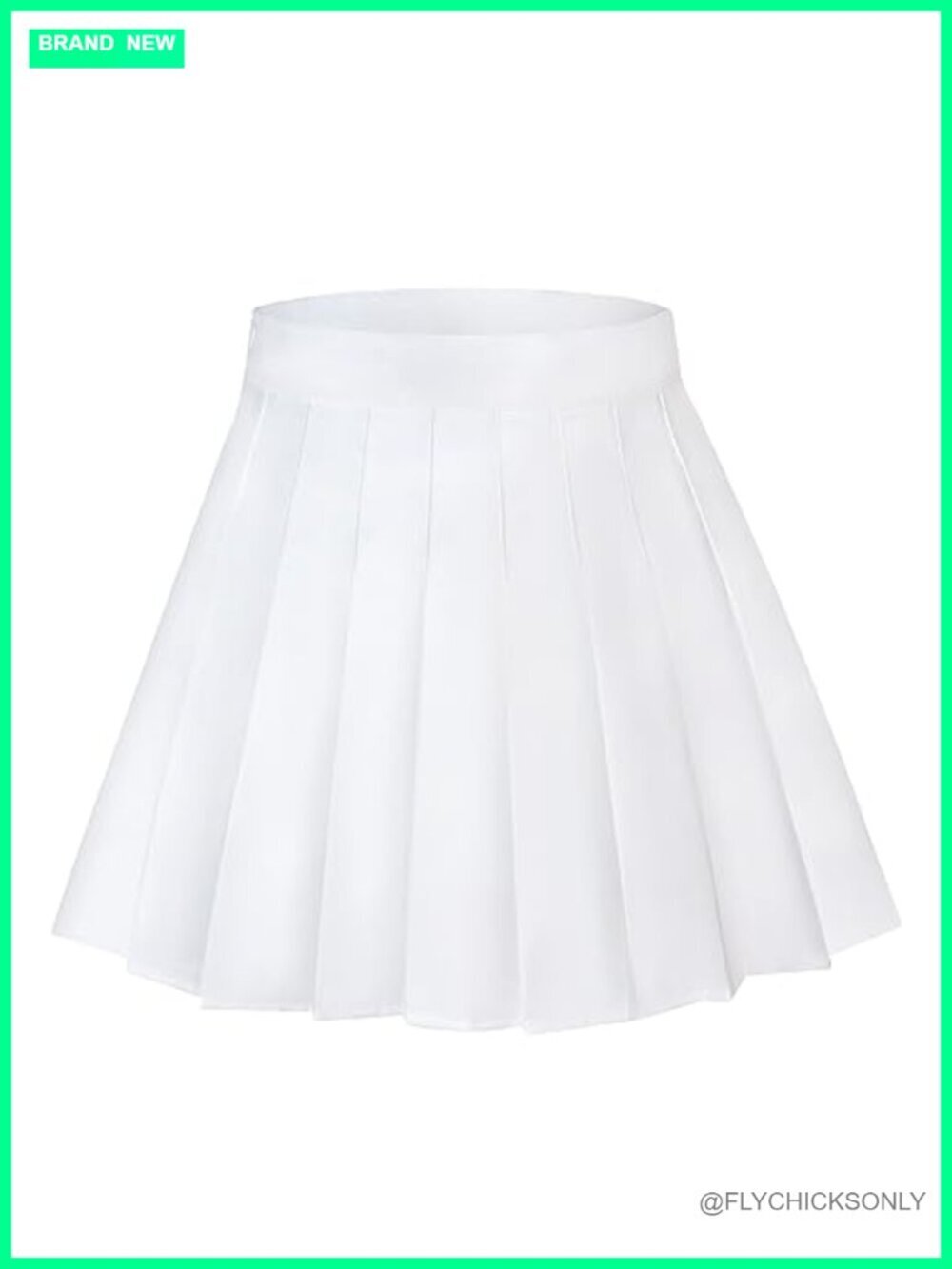 High Waisted Pleated Tennis Skirt A-Line Mini Skirt with Lining